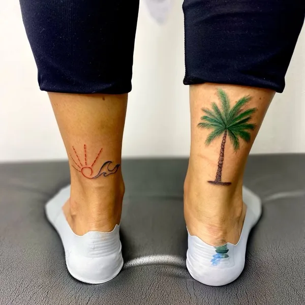 Botanical tattoo by Софья Спасенникова in Тюмень