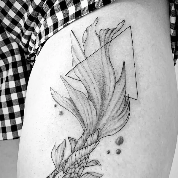 Botanical tattoo by Софья Спасенникова in Тюмень