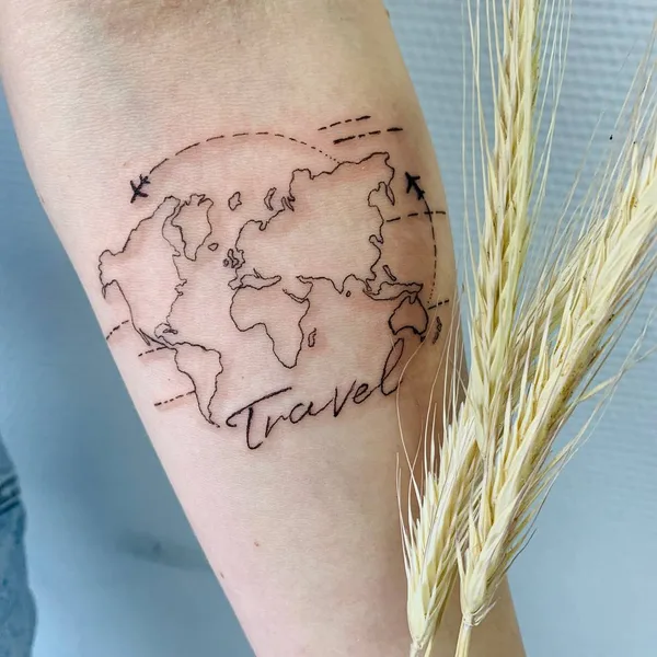 Botanical tattoo by Софья Спасенникова in Тюмень