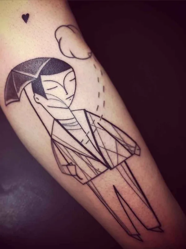 Author's Style tattoo by Lionel Fahy in Paris