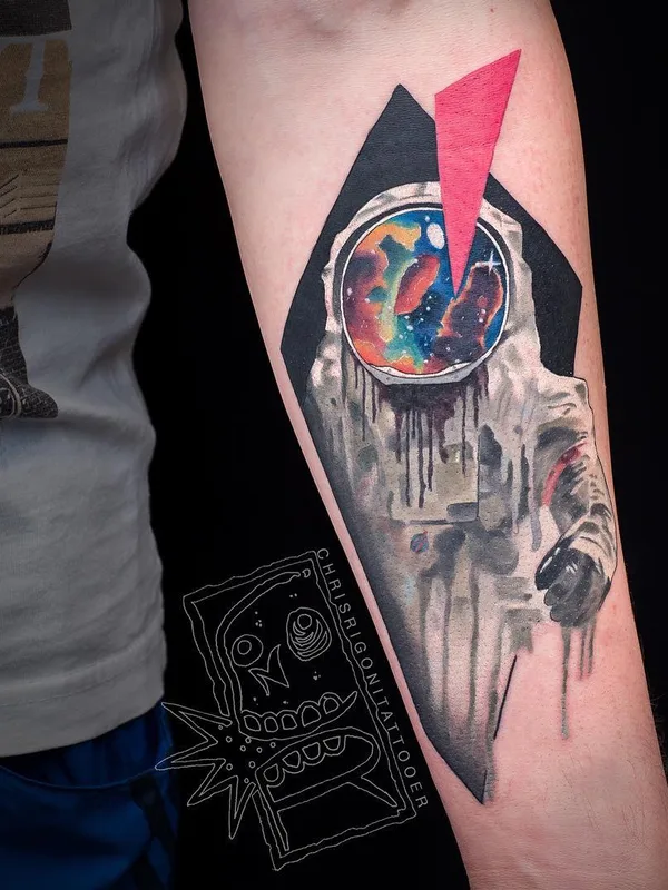 Акварель tattoo by Chris Rigoni in Perth