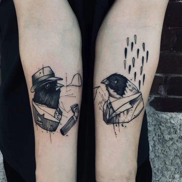Watercolor tattoo by Filip Fabian in Praha