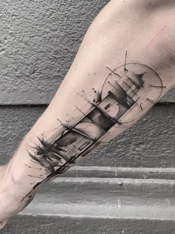 Watercolor tattoo by Filip Fabian in Praha