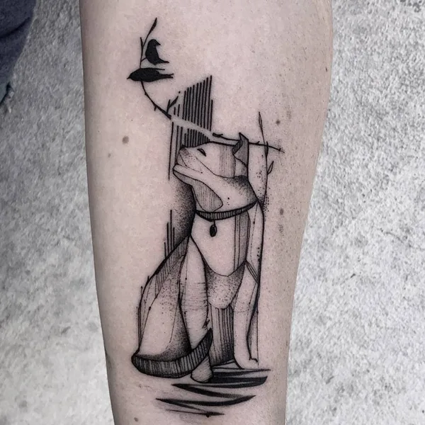 Watercolor tattoo by Filip Fabian in Praha