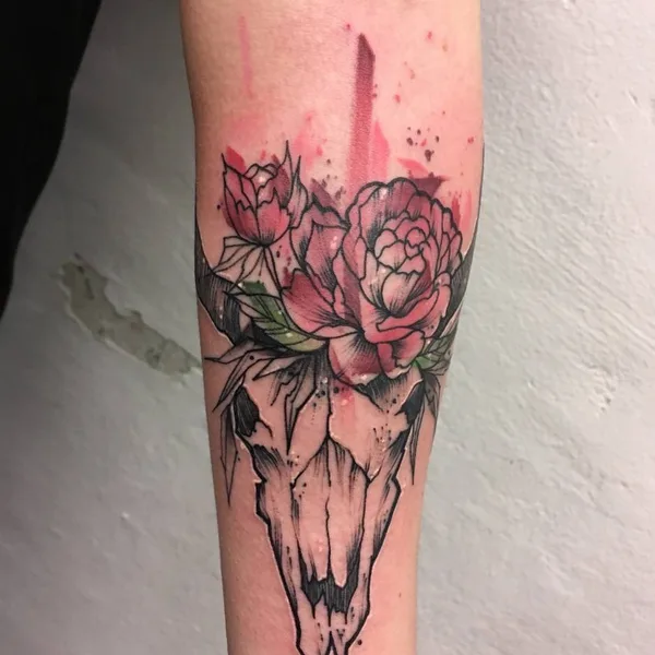 Watercolor tattoo by Filip Fabian in Praha