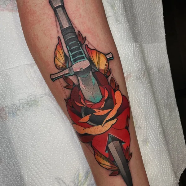 Нео традиционная tattoo by Александр Акулов in Helsinki