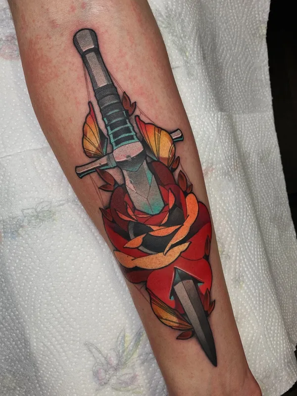 Нео традиционная tattoo by Александр Акулов in Helsinki