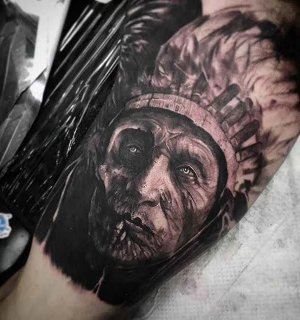 black and grey realism tatouage sur forearm #76 | Artiste tatoueur Karl van der Linden