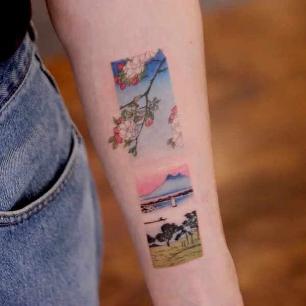 Feminine tattoo by Sodam in Seoul