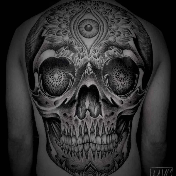 Ornamental tattoo by Noksi in Bordeaux