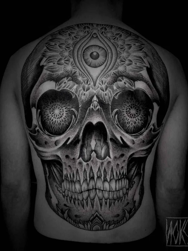 Ornamental tattoo by Noksi in Bordeaux