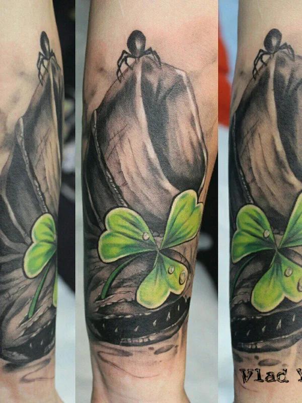 color black and grey татуировка на forearm #37833 | Тату мастер Влад Яра