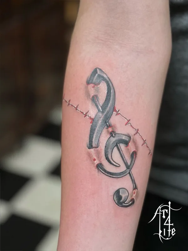 black and grey black and grey татуировка на forearm #42711 | Тату мастер Julian Suarez