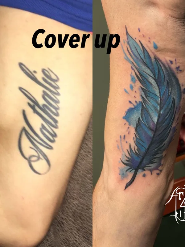 color watercolor татуировка на bicep #42712 | Тату мастер Julian Suarez