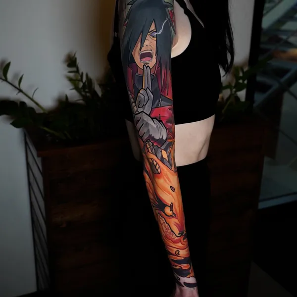 Anime tattoo by Maks Vorobei  in Краснодар