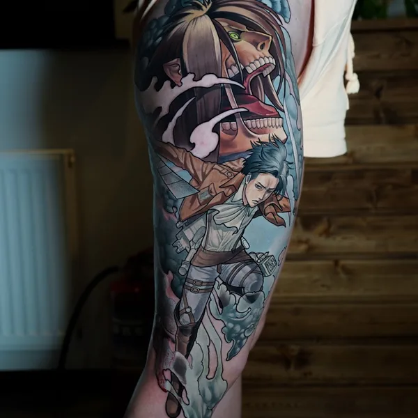 Anime tattoo by Maks Vorobei  in Краснодар
