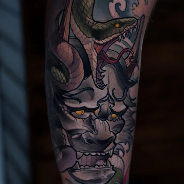 Anime tattoo by Maks Vorobei  in Краснодар