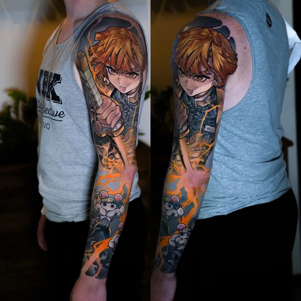 Anime tattoo by Maks Vorobei  in Краснодар