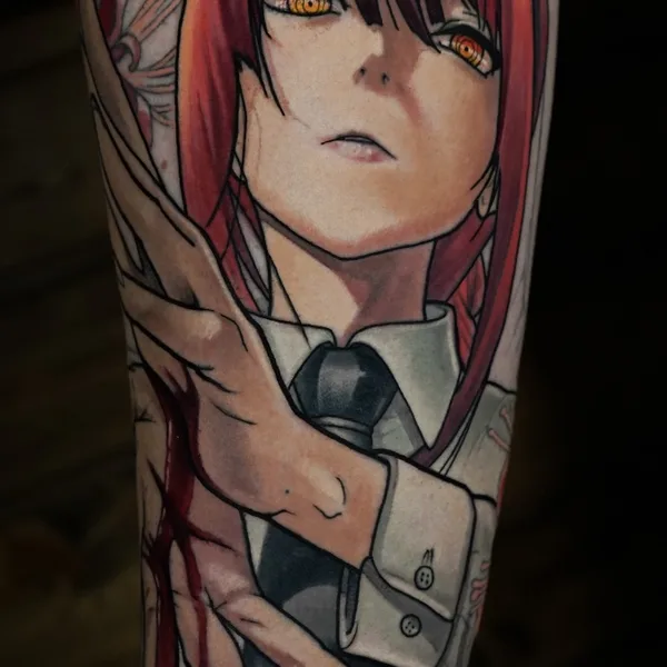 Anime tattoo by Maks Vorobei  in Краснодар
