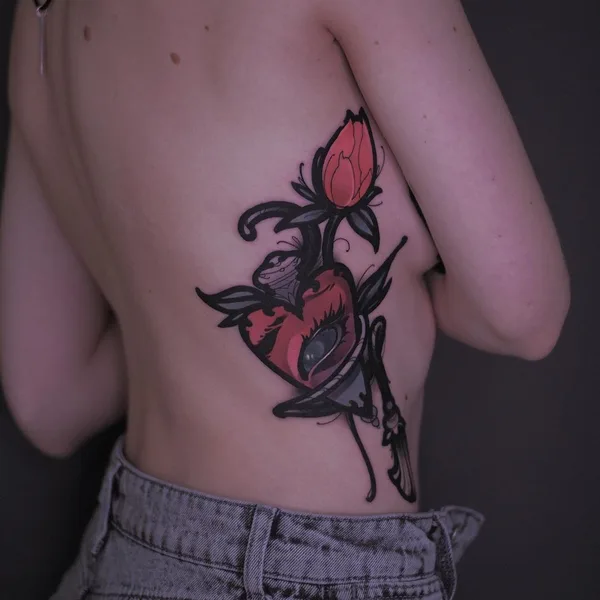 Neo Traditional tattoo by Mexica in Saint Petersburg