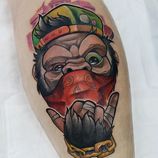 New School tattoo by Всеволод Злая Собака in Владимир