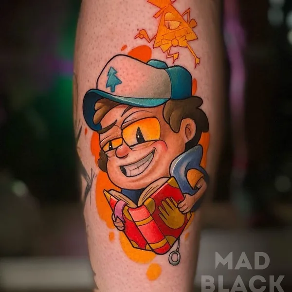 New School tattoo by Всеволод Злая Собака in Владимир