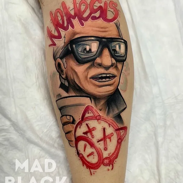 New School tattoo by Всеволод Злая Собака in Владимир