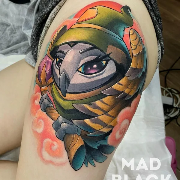 New School tattoo by Всеволод Злая Собака in Владимир