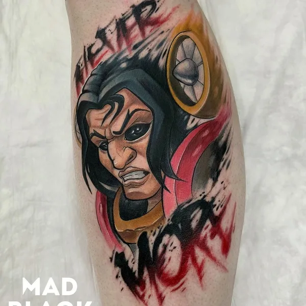 New School tattoo by Всеволод Злая Собака in Владимир