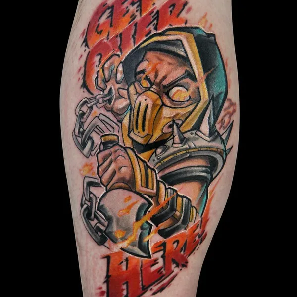 New School tattoo by Всеволод Злая Собака in Владимир