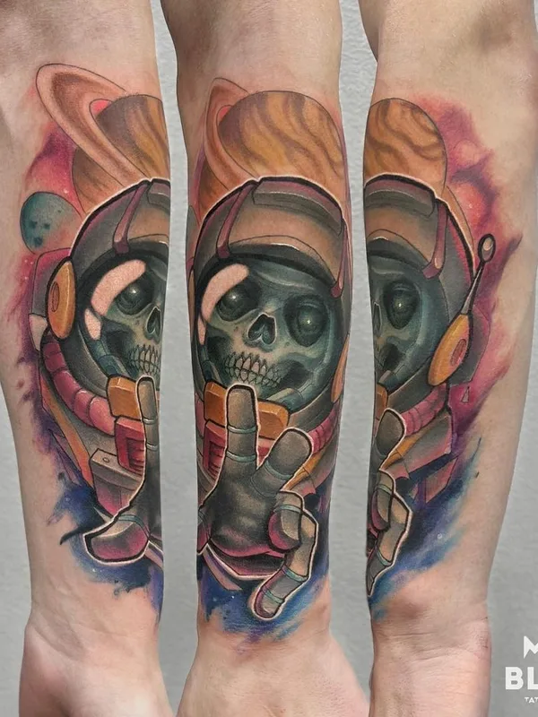 color illustrative tatuaje en forearm #45435 | Tatuador Всеволод Злая Собака