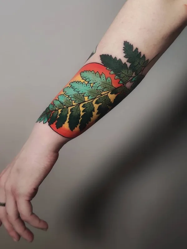 color botanic tatuaje en forearm #45441 | Tatuador Елена Апасова