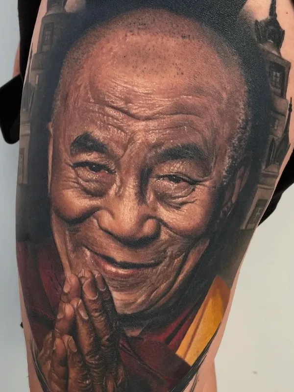 color realism татуировка на thigh #45461 | Тату мастер Настя Набока