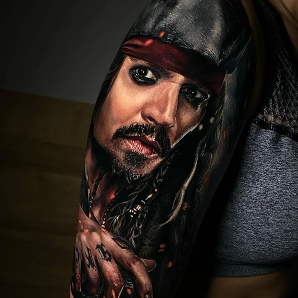 Портретная tattoo by Настя Набока in Москва