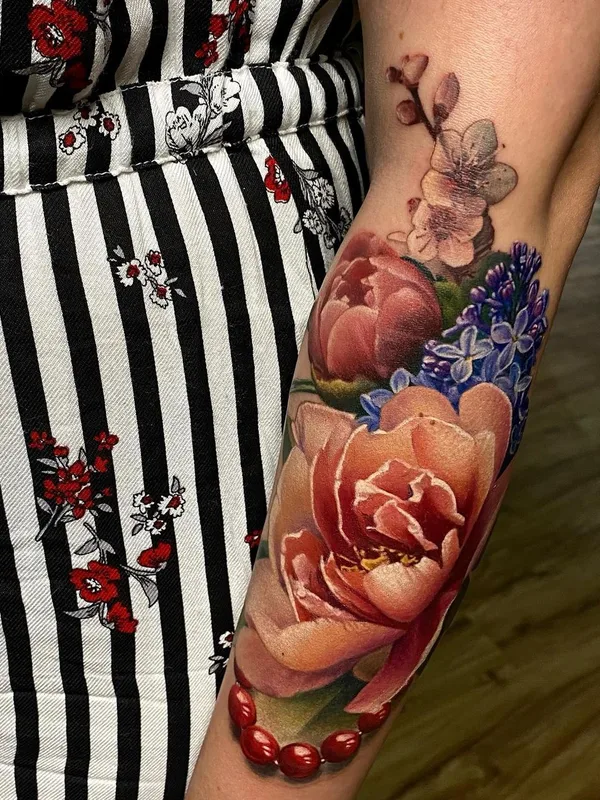 female color realism татуировка на forearm #45469 | Тату мастер Настя Набока