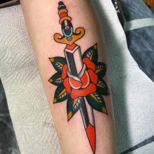 Old School tattoo by Nia Hardcore in Moscow