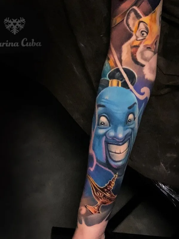 color realism 纹身 在 full sleeve #45489 | 纹身师 Карина Куба 