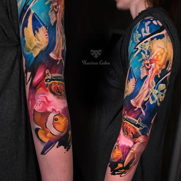 Realism tattoo by Карина Куба  in Омск
