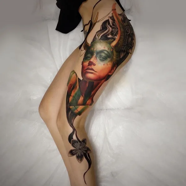 Realism tattoo by Карина Куба  in Омск