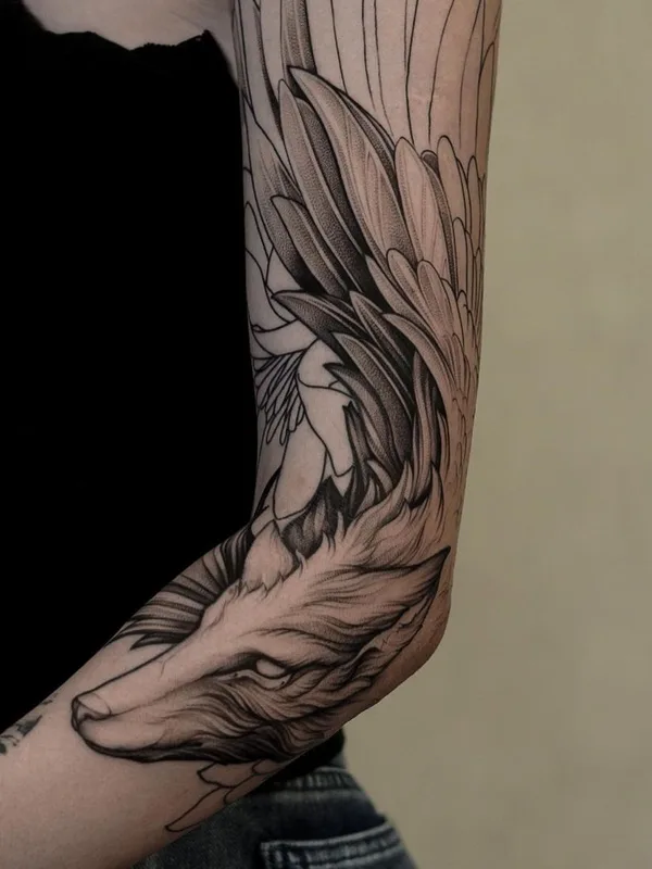 black and grey black and grey татуировка на forearm #45502 | Тату мастер Любава Деркач