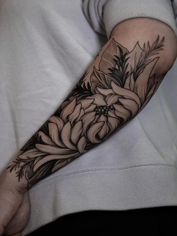 black and grey black and grey татуировка на forearm #45509 | Тату мастер Любава Деркач