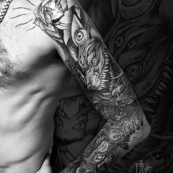 Black tattoo by L.E.A.ink|Ломова Екатерина in Moscow