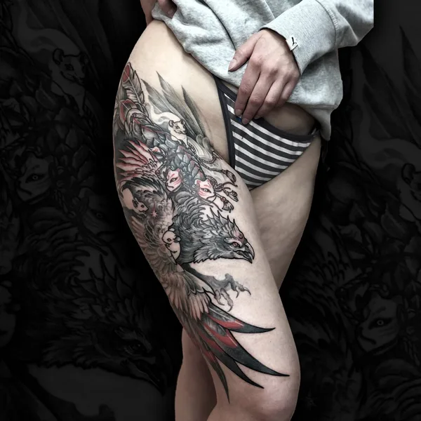 Black tattoo by L.E.A.ink|Ломова Екатерина in Moscow