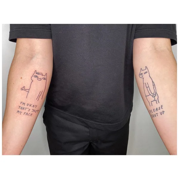 Author's Style tattoo by Bowser in Berlin