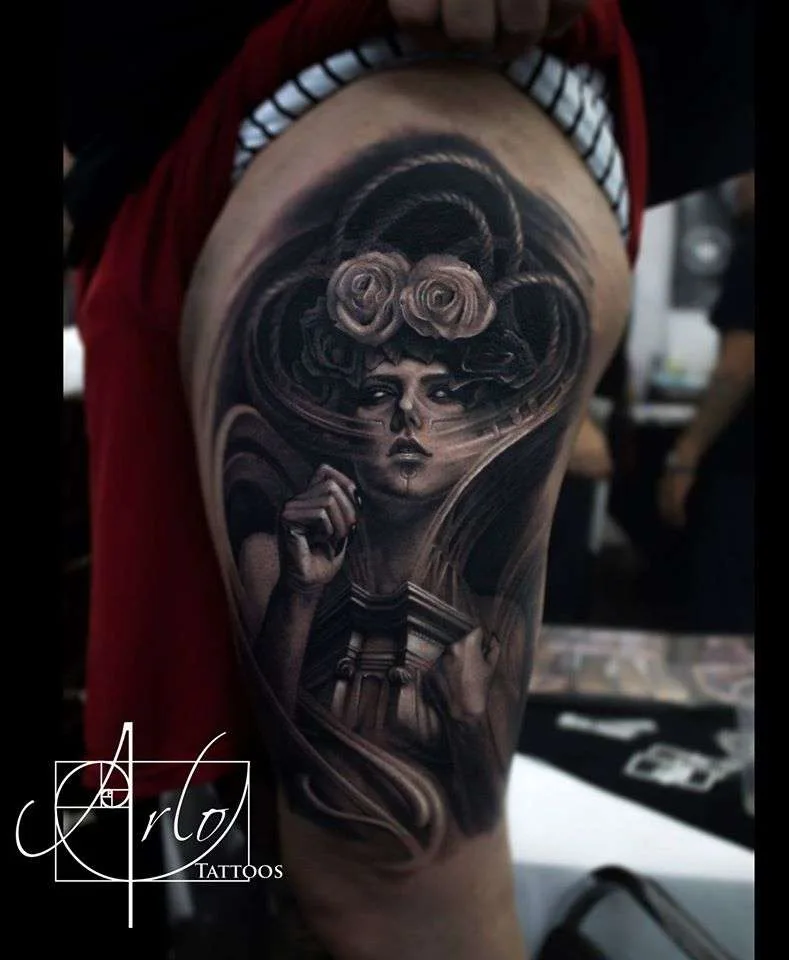 Tattoo artist Arlo DiCristina authors color tattoo realism