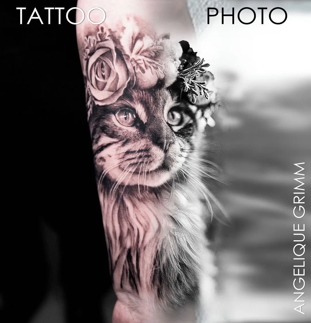 Pets in wonderful tattoos by Angelique Grimm - image 10