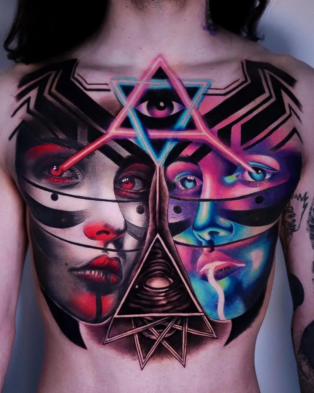 Bright and crazy surreal tattoos by Leonardo_tattoos