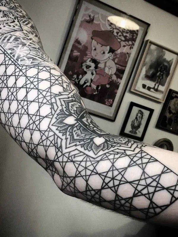 Ornamental tattoo by Noksi in Bordeaux