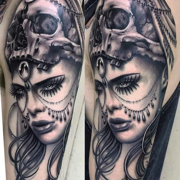 Black tattoo by Ryan Ashley Malarkey