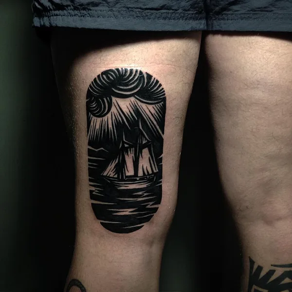Black tattoo by Евгений Неделько in Katowice